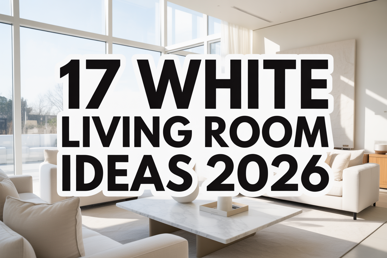 White Living Room Ideas 2026 Clean & Stylish Designs
