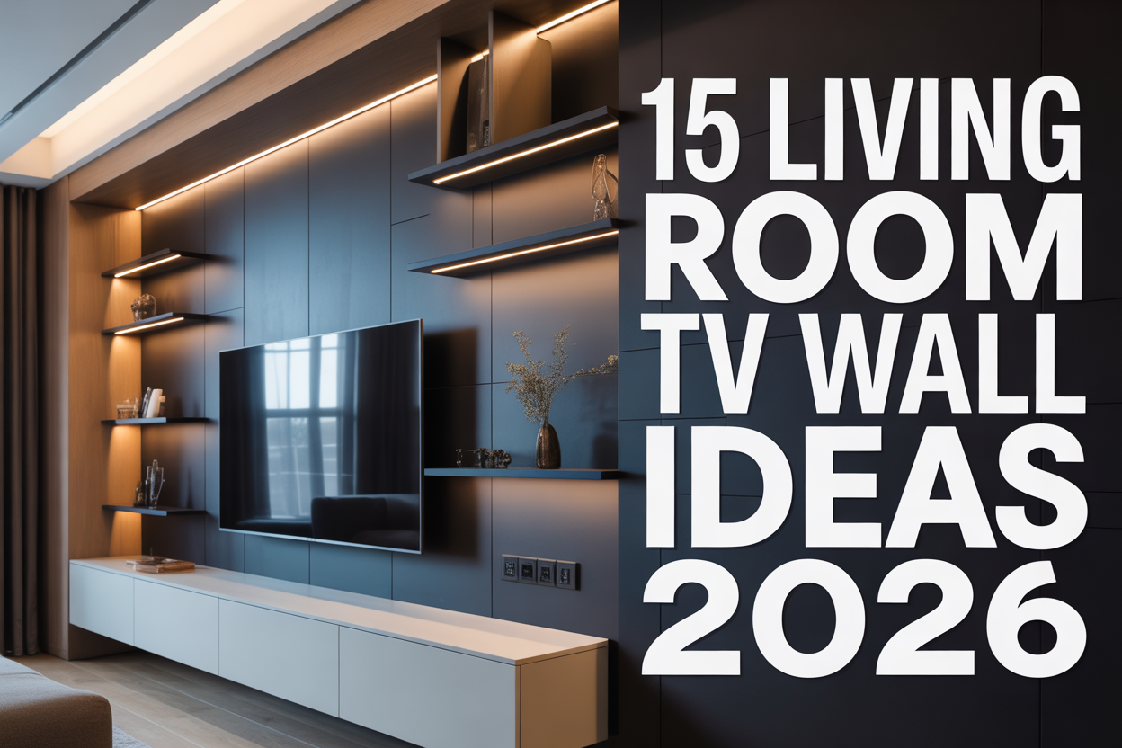Living Room TV Wall Ideas 2026 Stylish & Functional Designs