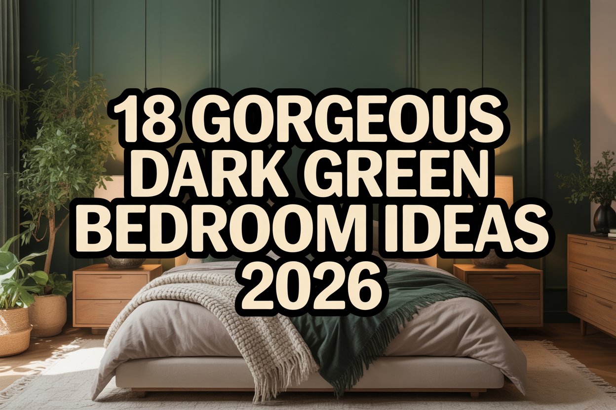 Dark Green Bedroom Ideas for a Cozy & Elegant Look (2026)