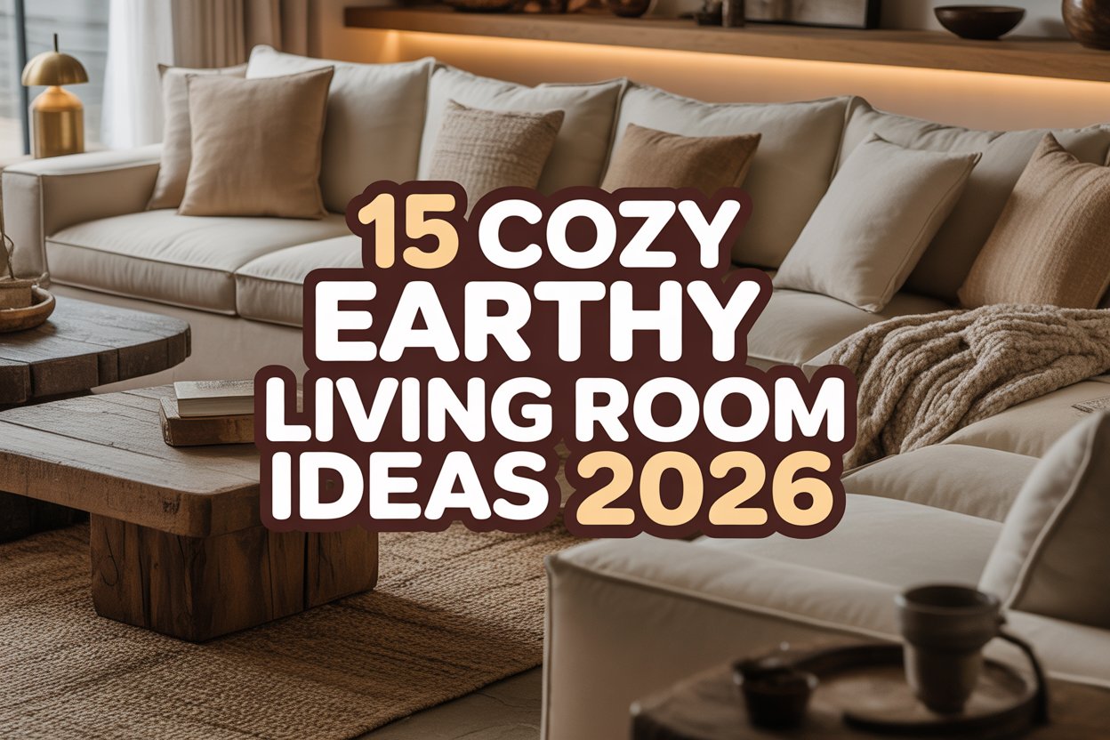 Cozy Earthy Living Room Ideas for a Warm Natural Space 2026