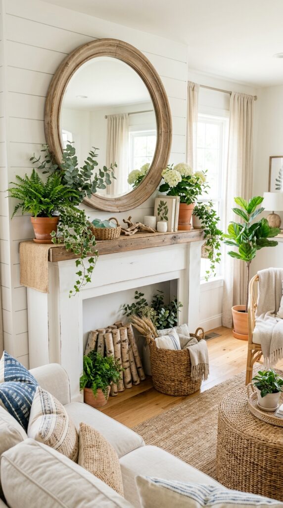 Summer Mantel Decor Ideas
