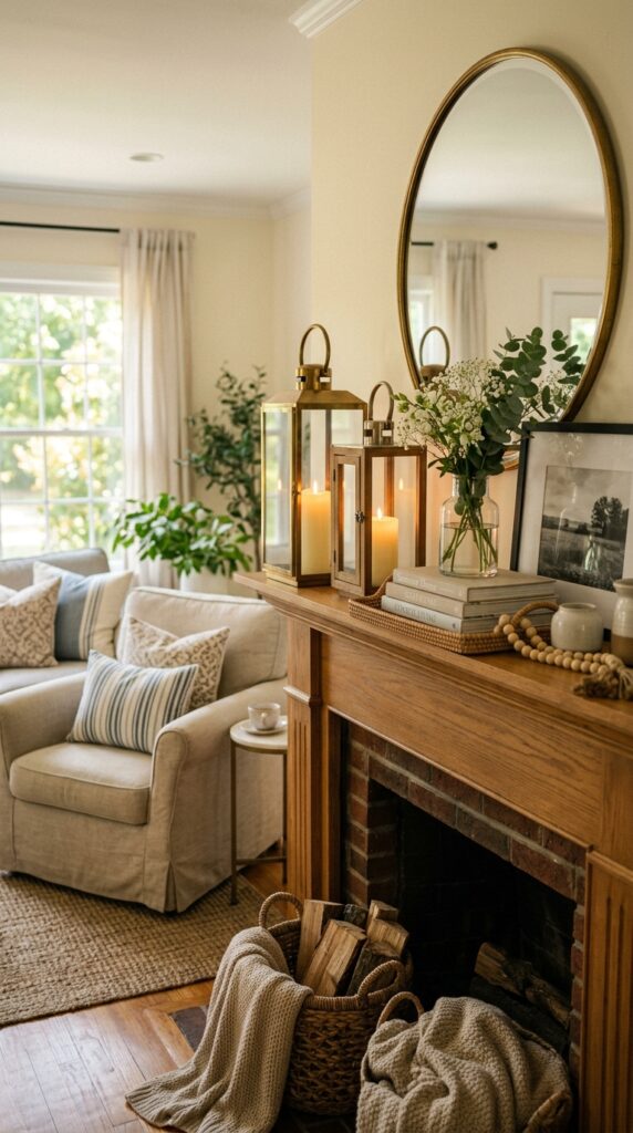 Summer Mantel Decor Ideas
