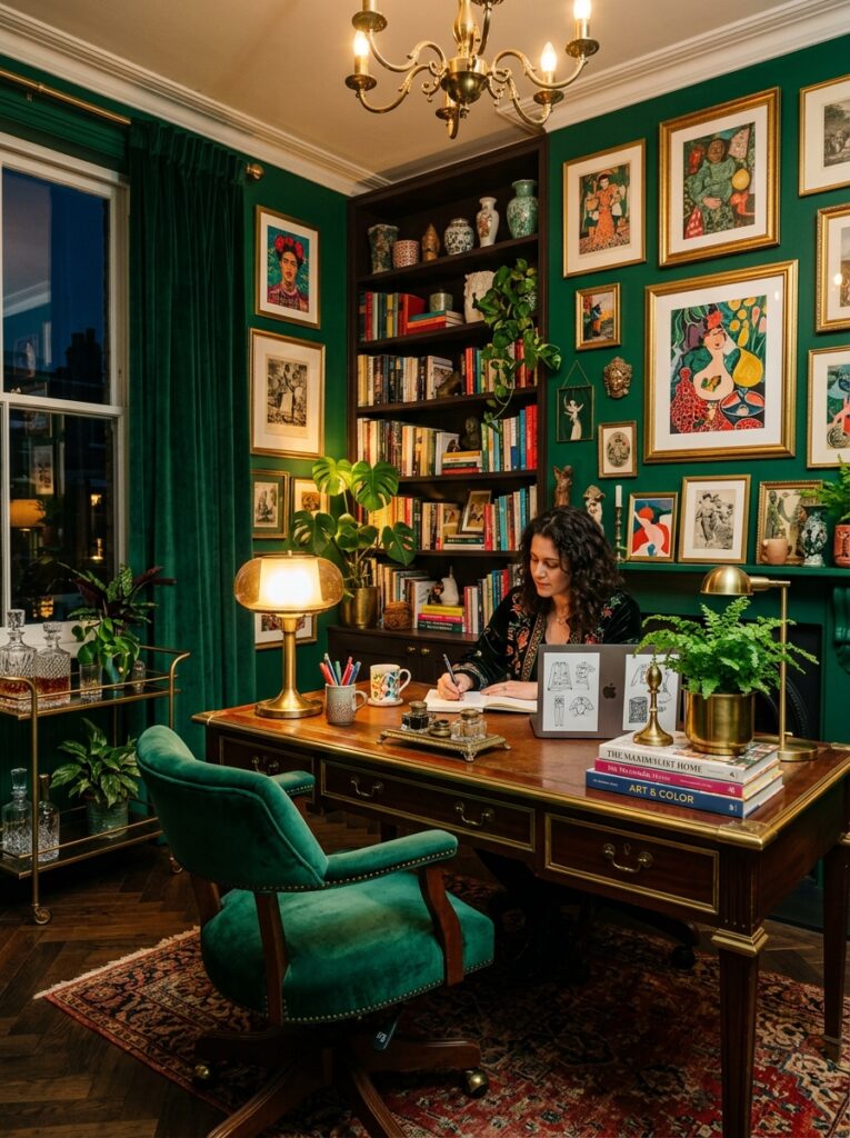 Maximalist Home Office Decor Ideas