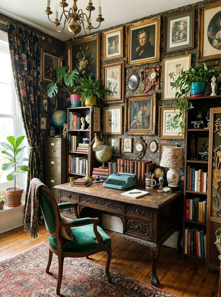 Maximalist Home Office Decor Ideas