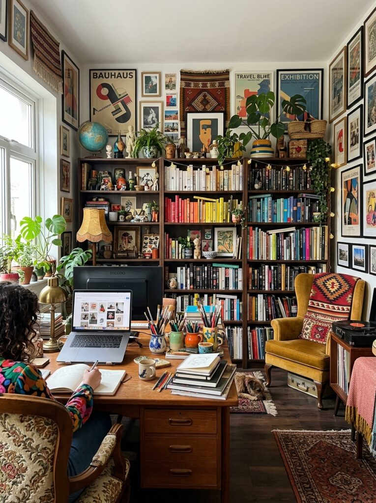 Maximalist Home Office Decor Ideas