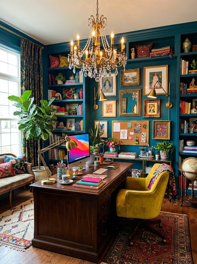 Maximalist Home Office Decor Ideas