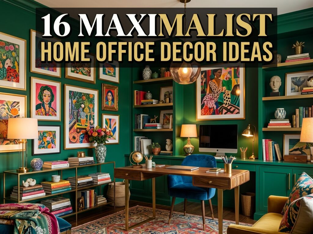 Maximalist Home Office Decor Ideas