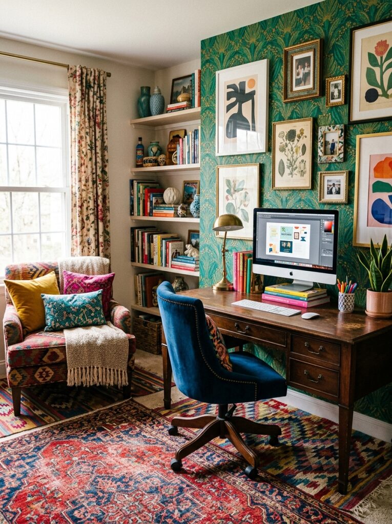 Maximalist Home Office Decor Ideas