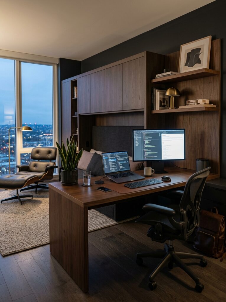 Masculine Office Guest Room Ideas