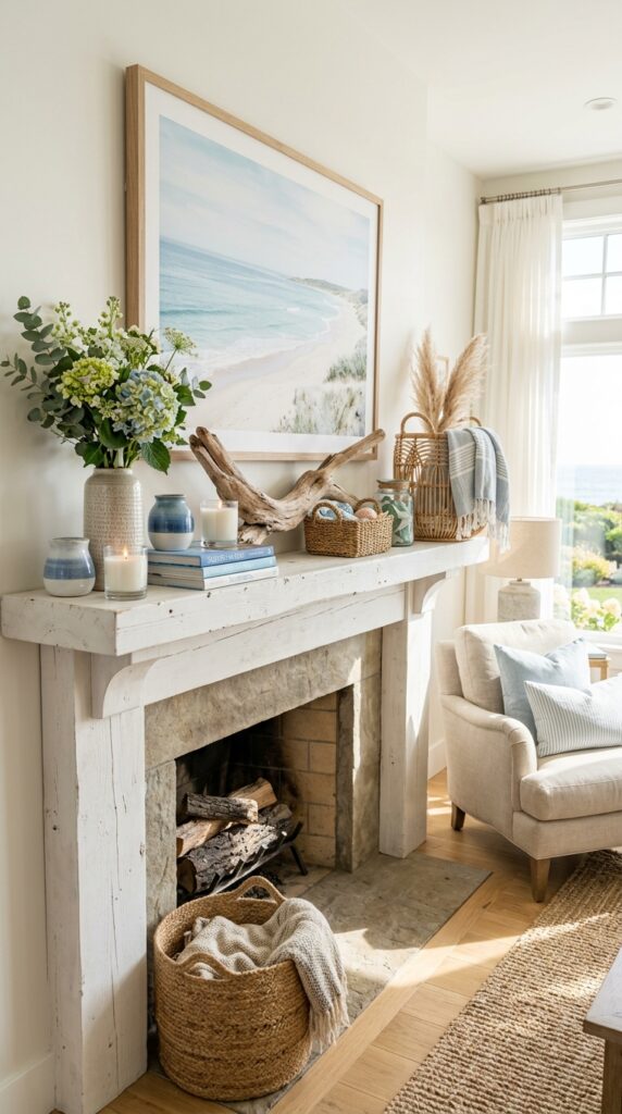 Summer Mantel Decor Ideas