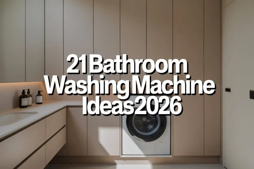 Bathroom Washing Machine Ideas