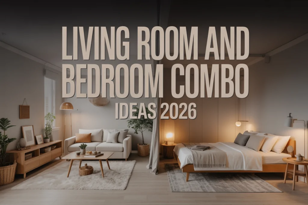 Living Room and Bedroom Combo Ideas
