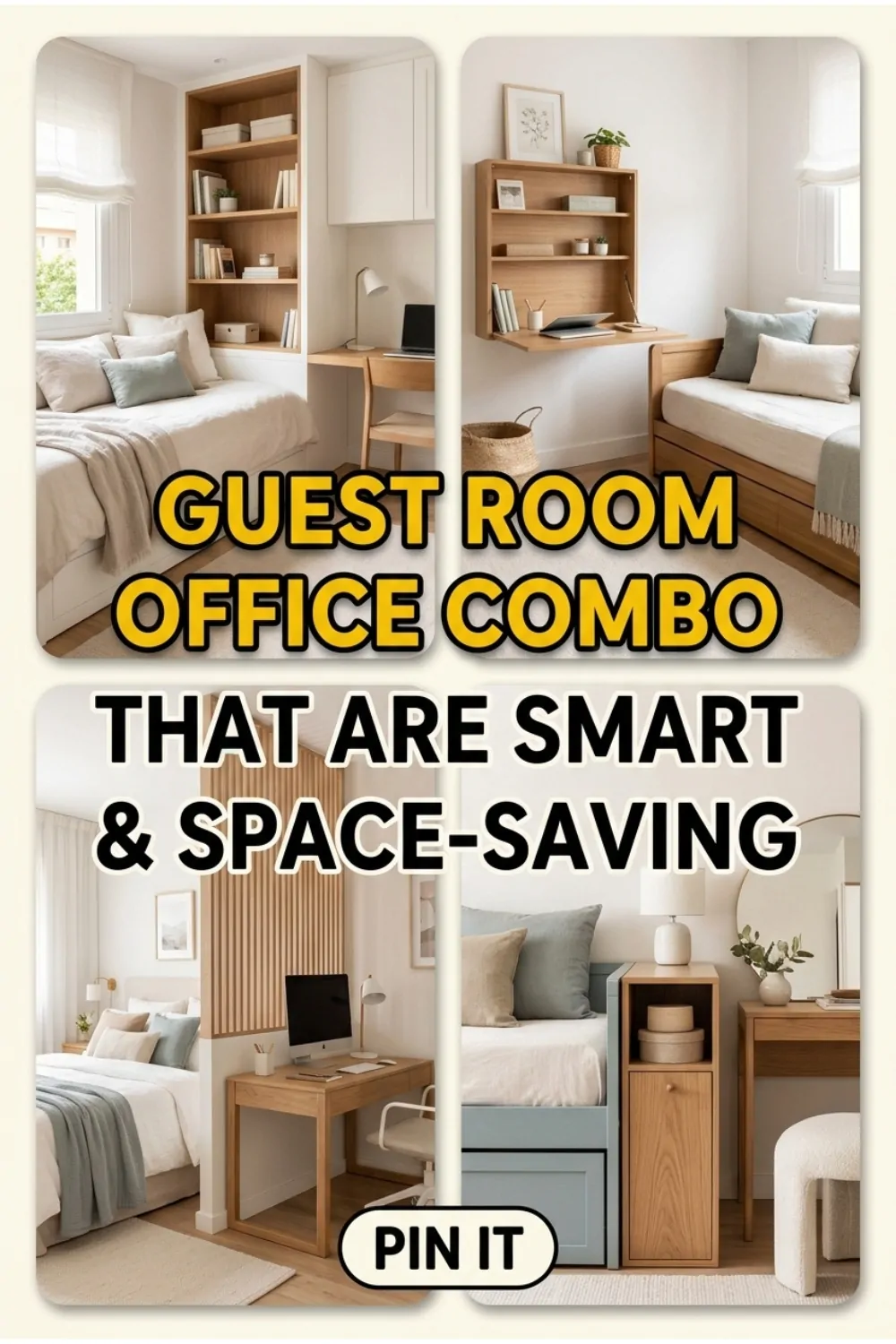 Smart Guest Room Office Combo Ideas