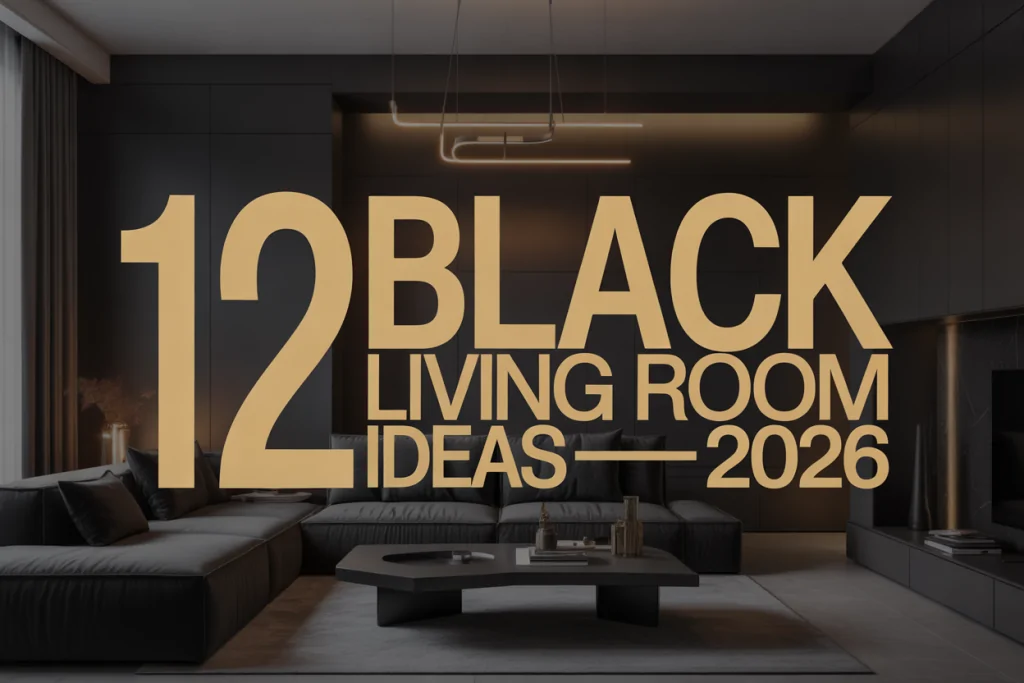 Black Living Room Ideas