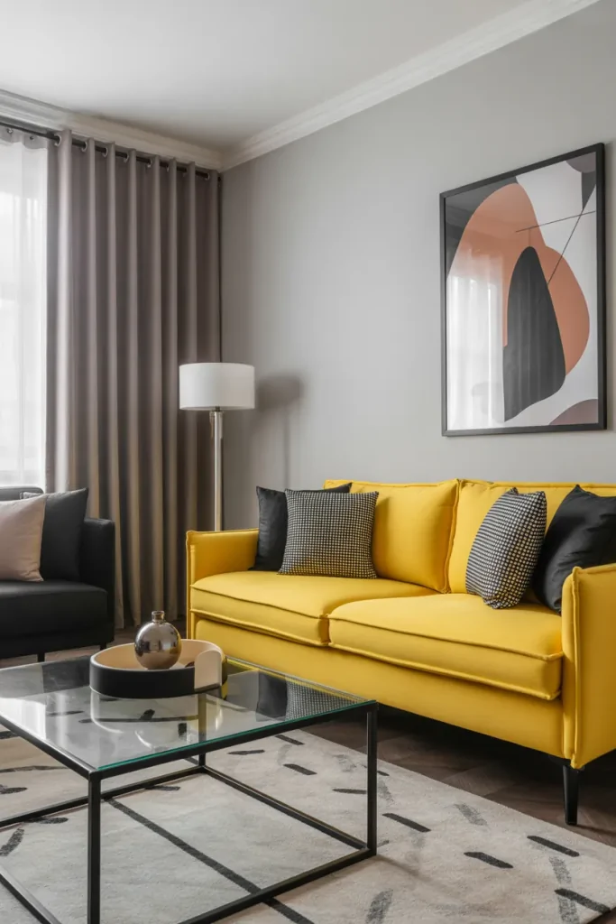 Yellow Couch Living Room Ideas