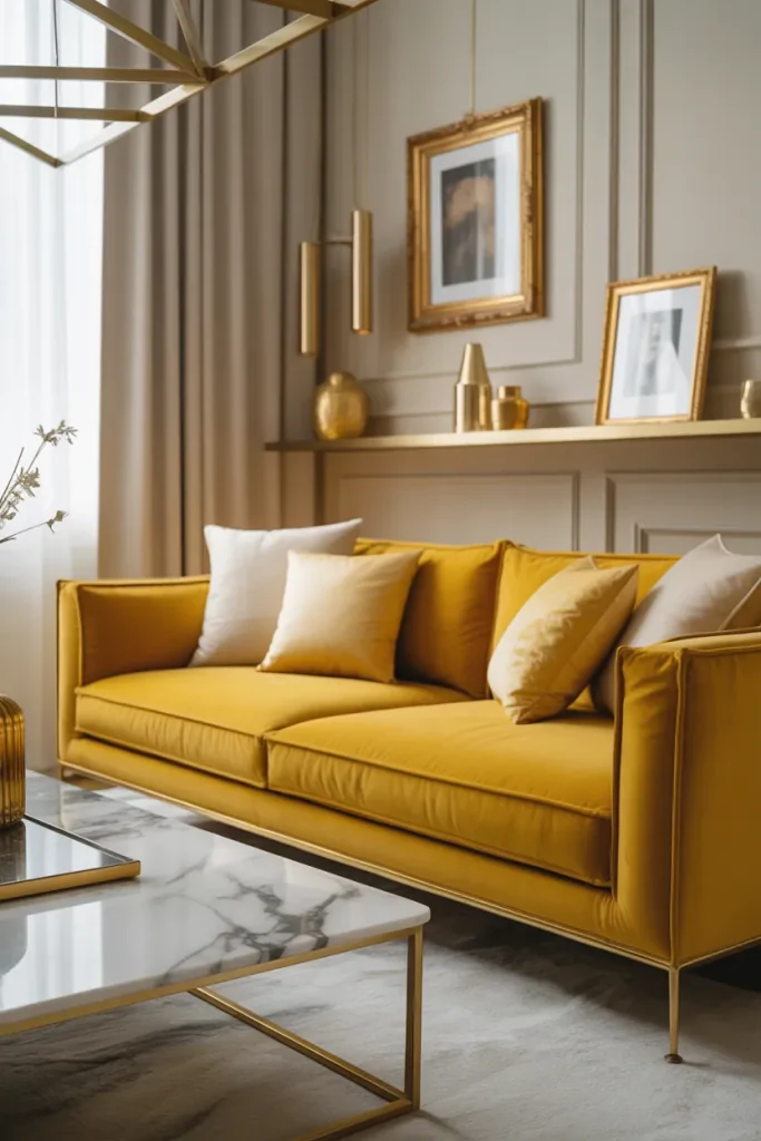 Yellow Couch Living Room Ideas