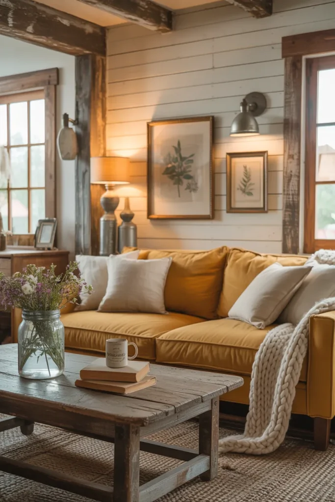 Yellow Couch Living Room Ideas