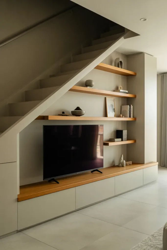 Smart Living Room Under Stairs Ideas