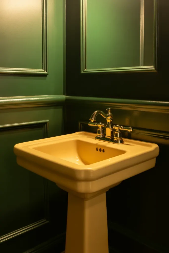 Green and Cream Bathroom Ideas