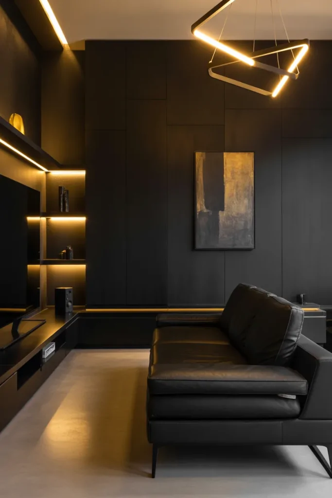 Black Living Room Ideas