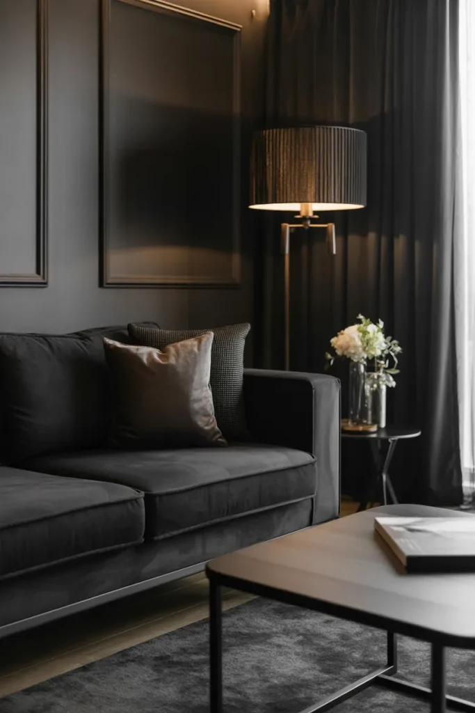Black Living Room Ideas