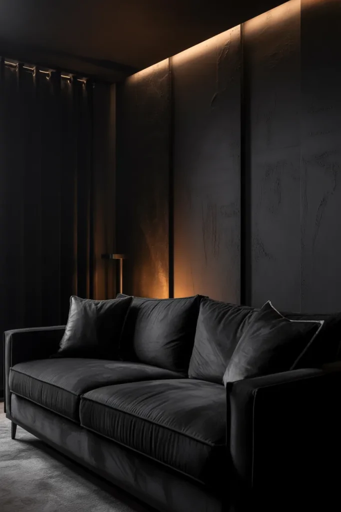 Black Living Room Ideas