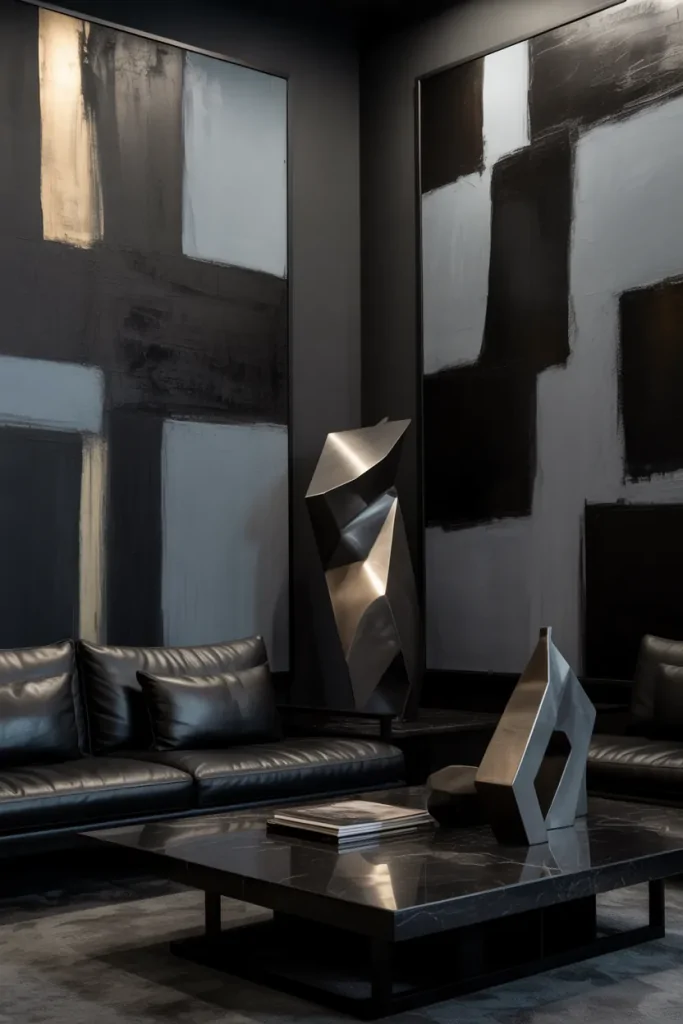 Black Living Room Ideas