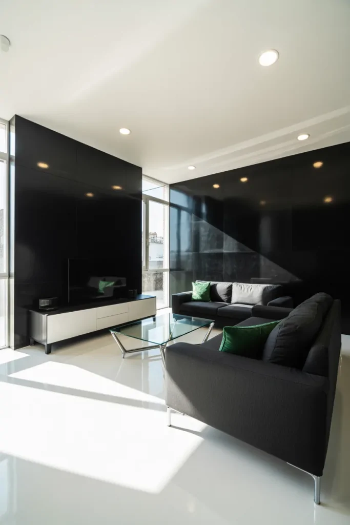 Black Living Room Ideas