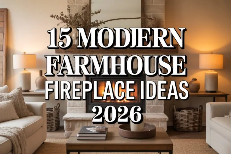Modern Farmhouse Fireplace Ideas