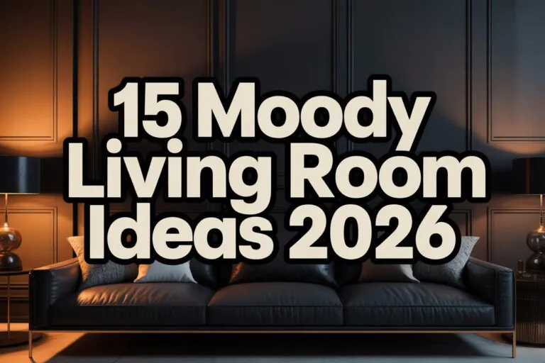 Moody Living Room Decor Ideas