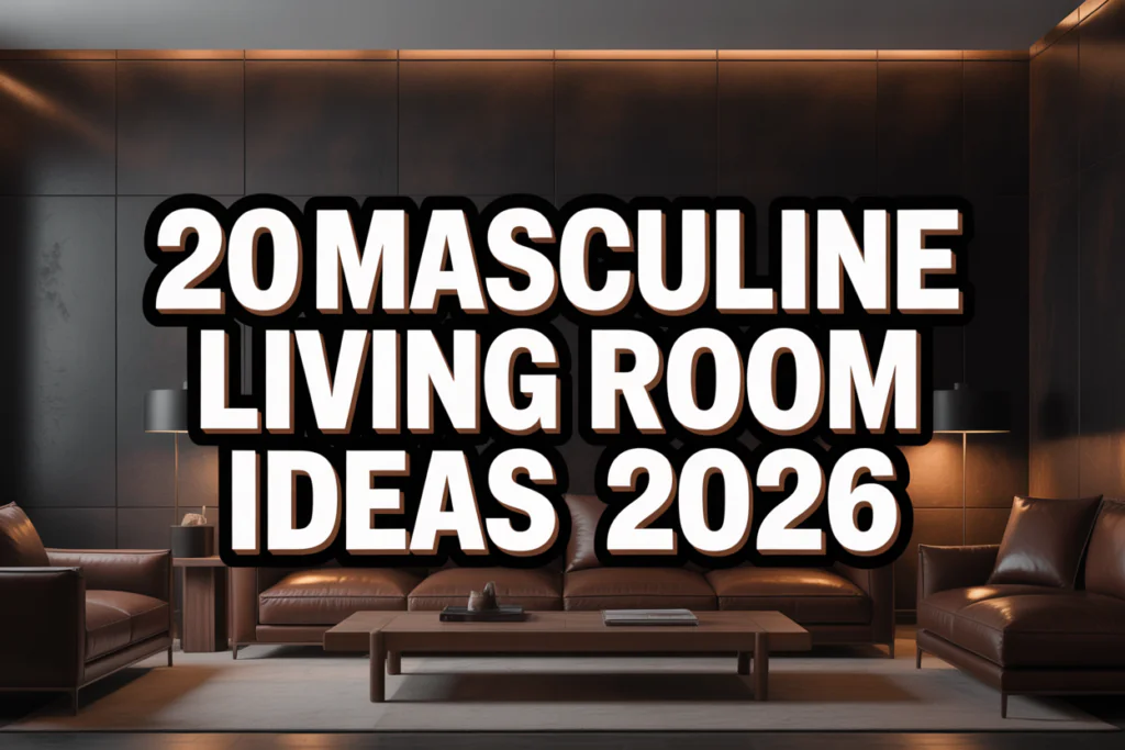 Masculine Living Room Ideas
