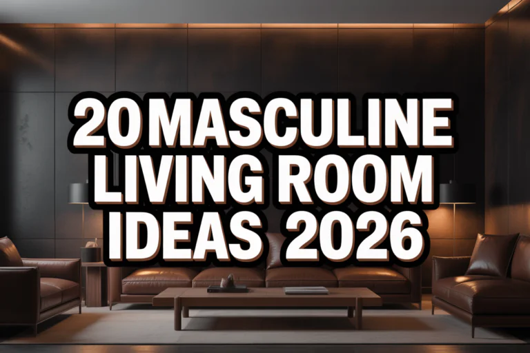 Masculine Living Room Ideas
