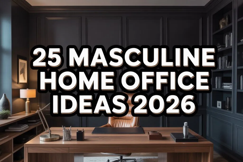 Masculine Home Office Ideas