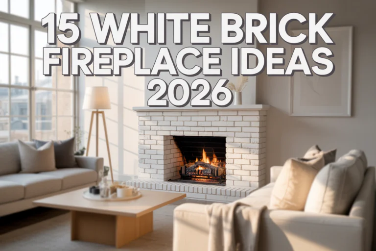 White Brick Fireplace Ideas