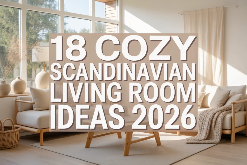 Cozy Scandinavian Living Room Ideas