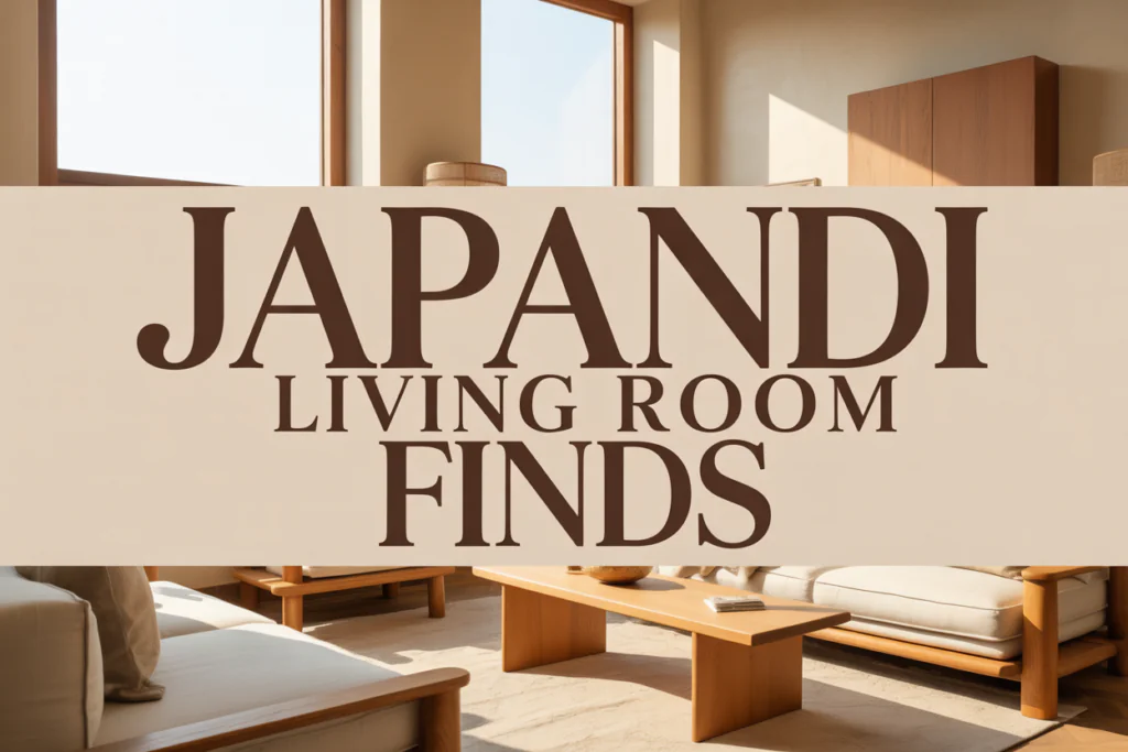 Japandi Living Room Finds