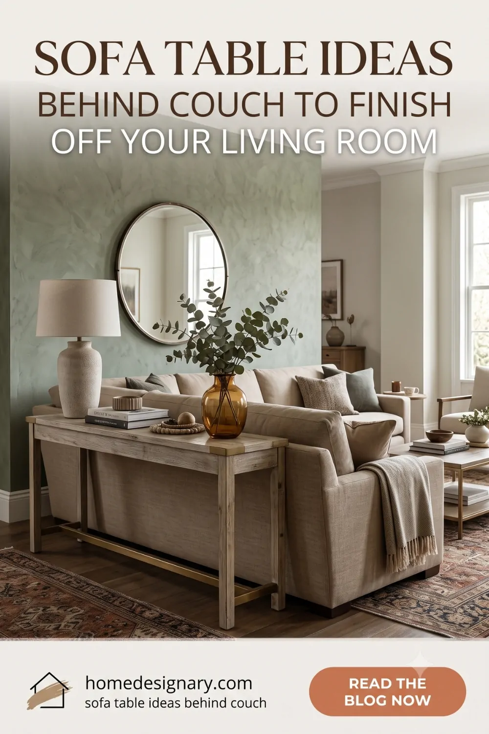 Sofa Table Ideas Behind Couch