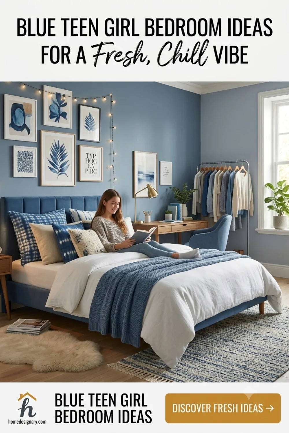 Cool Blue Teen Girl Bedroom Ideas