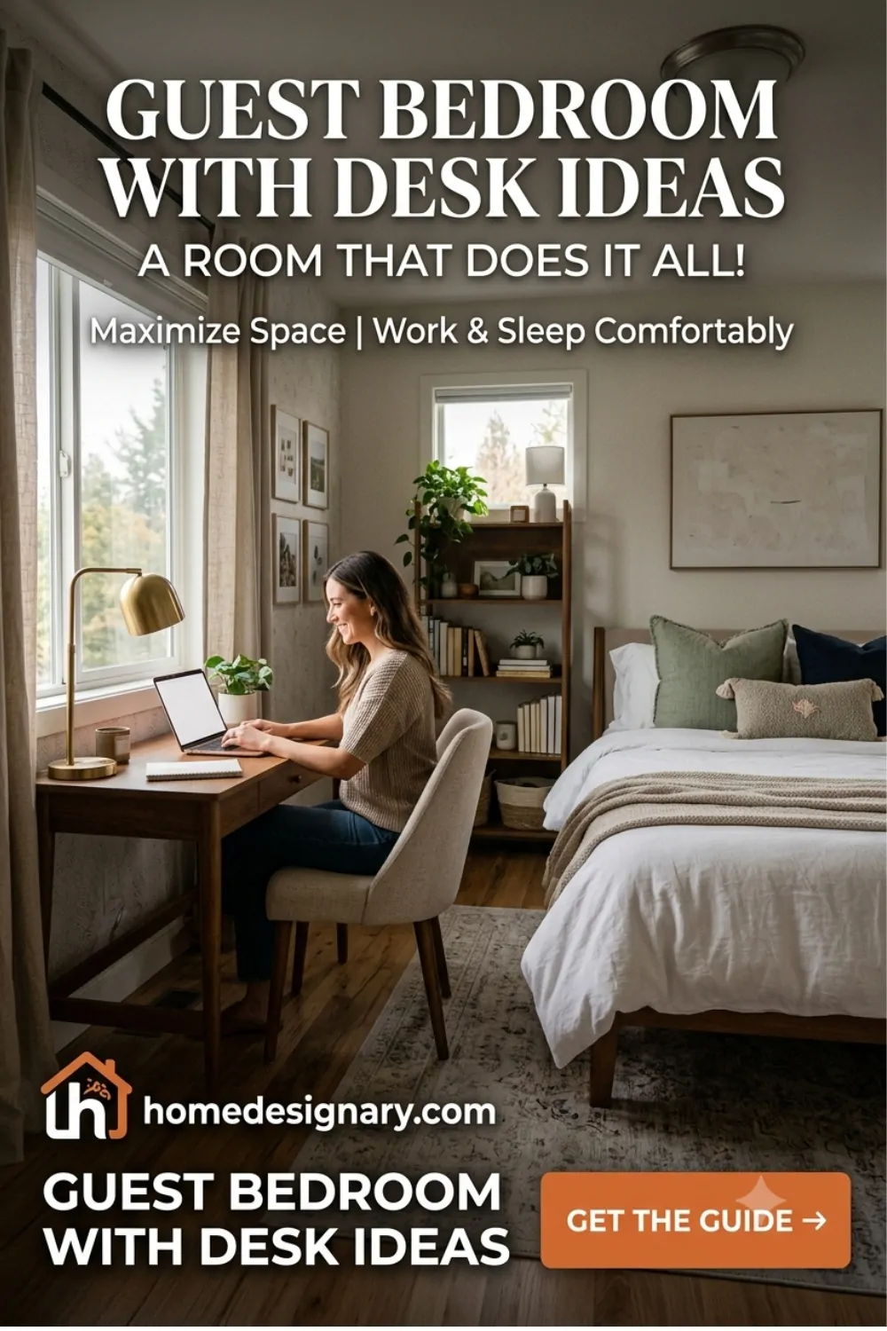 Guest Bedroom with Desk Ideas