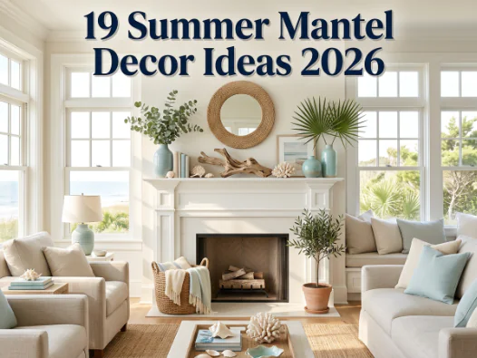 Summer Mantel Decor Ideas