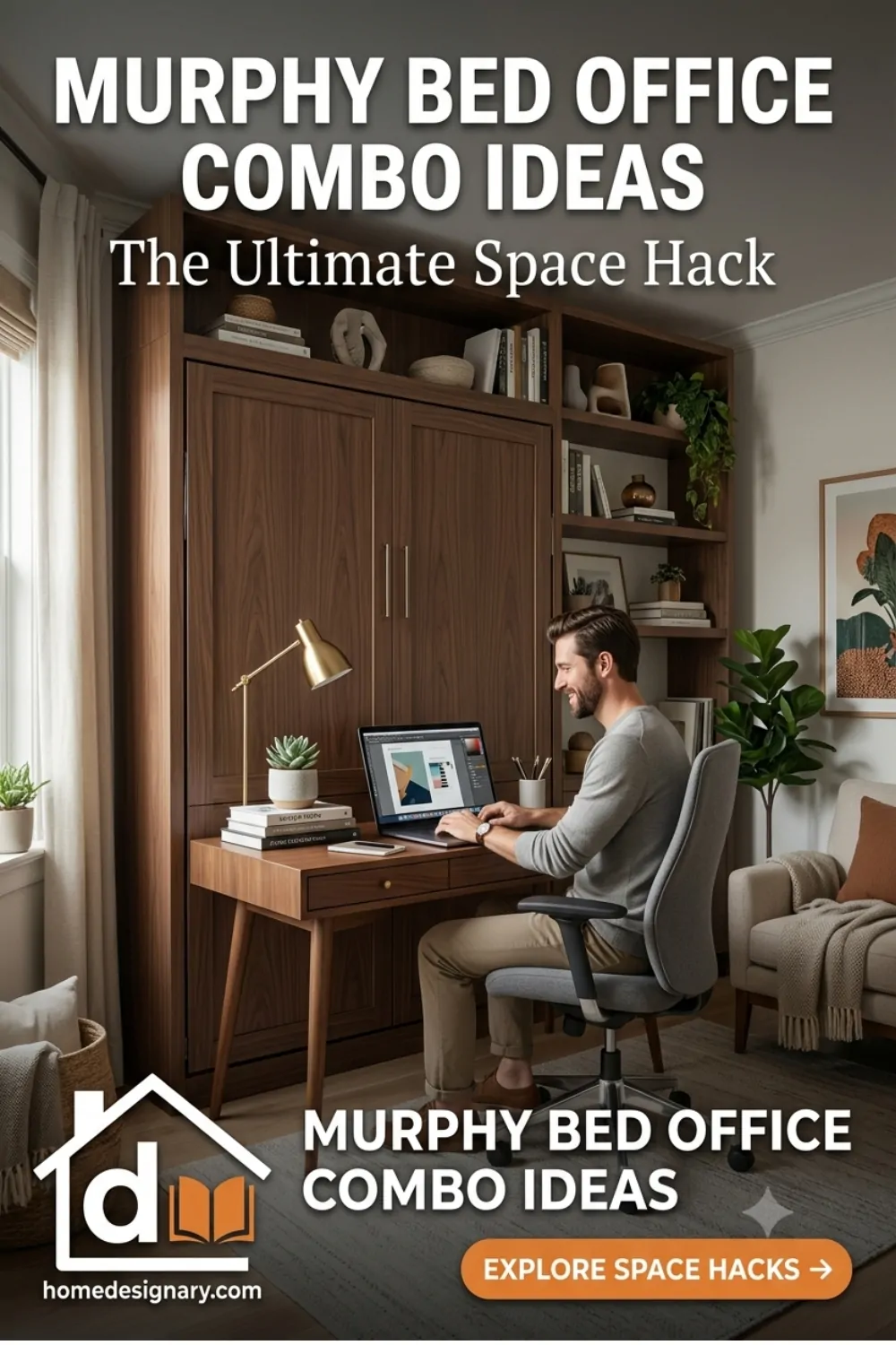 murphy bed office combo ideas